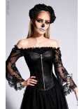 Костюм в стиле Halloween (корсет, блуза, обруч)