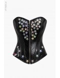 XSTYLE Leather Corset with Holograms