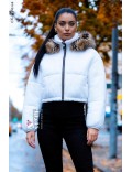 Укороченная зимняя куртка URBAN FROST с капюшоном и мехом