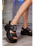 LUXOR BIOS Leather Platform Sandals