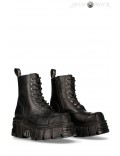 Черные кожаные ботинки на платформе New Rock