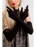 Длинные черные перчатки (57 см)