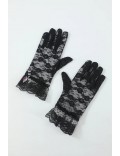 Ажурные черные перчатки A1178