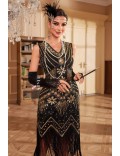 Блестящее платье с бахромой Gatsby Girl