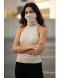 Ribbed Tank Top with Mask