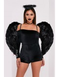 Большие черные крылья ангела CC031
