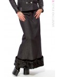 Длинная юбка на флисе с мехом X-Style