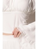 Белая блузка в пиратском стиле A212 (101212) - цена, 4