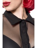 Черная сетчатая блуза Belsira (101228) - оригинальная одежда, 2