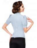 Винтажная блуза с коротким рукавом-фонариком (101188) - оригинальная одежда, 2