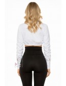 Коротка сорочка з "зібраними" рукавами (101227) - оригинальная одежда, 2