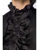 Черная блуза с высоким воротником Mask Paradise (101246) - оригинальная одежда, 2