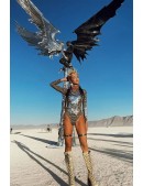 Зеркальное боди в стиле Burning Man (129227) - оригинальная одежда, 2