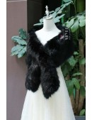 Black Fur Shawl X4138 (104138) - материал, 6