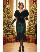 Black Fur Shawl X4138 (104138) - оригинальная одежда, 2