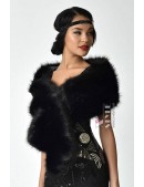 Black Fur Shawl X4138 (104138) - foto