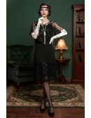 Нарядная мантия-шаль с пайетками UF-Vintage (104139) - материал, 6