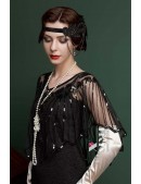 Elegant UF-Vintage Sequin Shawl Cape (104139) - оригинальная одежда, 2