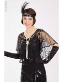 Нарядная мантия-шаль с пайетками UF-Vintage (104139) - оригинальная одежда, 2