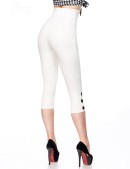 Белые брюки с высокой талией 057 (108057) - оригинальная одежда, 2