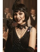 Намисто-чокер з підвісом і ланцюжками DL6235 (706235) - foto