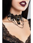 Lace Necklace Choker with Chains DL6237 (706237) - foto