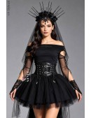 Костюм Gothic Princess (блуза, корсет, обруч, митенки) (118185) - foto