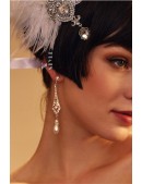 Серьги с камнями и жемчугом в стиле 20-х (709180) - цена, 4