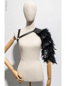 URBEX Black Women's Feather Harness (223002-2) - foto