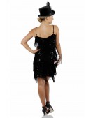 Карнавальный костюм в стиле Гэтсби (платье, шляпа, бусы) (118155) - оригинальная одежда, 2