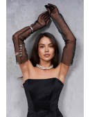 Перчатки Nia Tulle черного цвета (6011981) - 7, 16