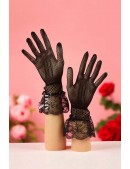 Mesh Gloves with Bows X2212 (6012212) - материал, 6