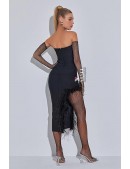 Fishnet Tghts and Gloves with Rhinestones (611027) - материал, 6