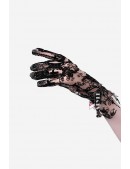 Короткие сетчатые перчатки с рисунком X1226 (601226) - оригинальная одежда, 2