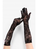 Gothic Transparent Gloves with a Pattern (601227) - оригинальная одежда, 2
