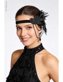 Пов'язка з пір'ям та ланцюжками в стилі Gatsby (504248) - foto
