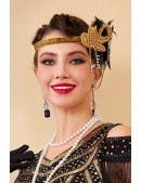 Золотистая повязка Gatsby с цепочками (504249) - материал, 6