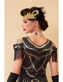 Золотистая повязка Gatsby с цепочками (504249) - 4, 10