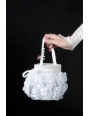 Весільна сумочка з атласу (ручна робота) (301025) - foto