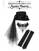 Карнавальный набор в стиле Santa Muerte (611080) - foto