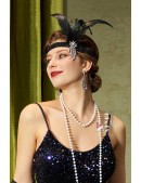 Повязка с перьями в стиле 20-х (504245) - материал, 6