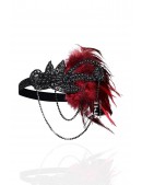Gatsby Headband with Rhinestones and Chains (5042471) - оригинальная одежда, 2