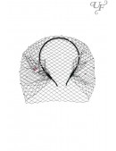 Черная вуалетка с камнями UF-Vintage (504273) - foto