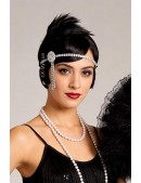 Повязка в стиле Гэтсби с камнями и перьями (504275) - 4, 10