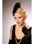 Повязка Gatsby с камнями и пышными перьями (504276) - 3, 8