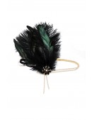 Повязка Gatsby с камнями и пышными перьями (504276) - оригинальная одежда, 2