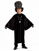 Детский черный балахон с широким рукавом (222006) - цена, 4
