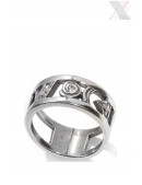 Ювелирное кольцо с серебрением и Сваровски XJ212 (708212) - foto
