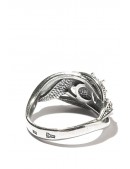 Ювелирное посеребренное кольцо с изумрудным Swarovski (708214) - оригинальная одежда, 2