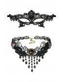 Карнавальний набір (маска та чокер) (713026) - foto